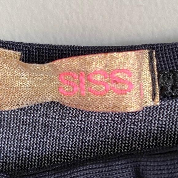 SISS‎ Fit and Flare Girls 3/4 Sleeve Black/Peach Flower Dress Size Medium - Picture 2 of 12